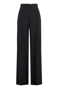 High-waist wide-leg trousers